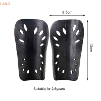 ?【Lowest price】LANG 1คู่ฟุตบอล Shin Pads พลาสติกฟุตบอลยามขาป้องกันสำหรับเด็กผู้ใหญ่ป้องกันเกียร์ Breathable Shin GUARD