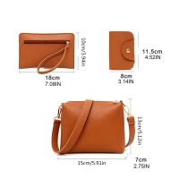 4Pcsset Leather Women Handbag Shoulder Bag Tote Card Holder Purse Messenger Satchel Top Handle Bags