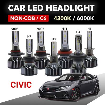 【Honda】civic * รับประกัน1ปี * 2ชิ้น LED ไฟหน้า foglight H4 H8H11 HB 3,9005 HB49006 hilo Bea