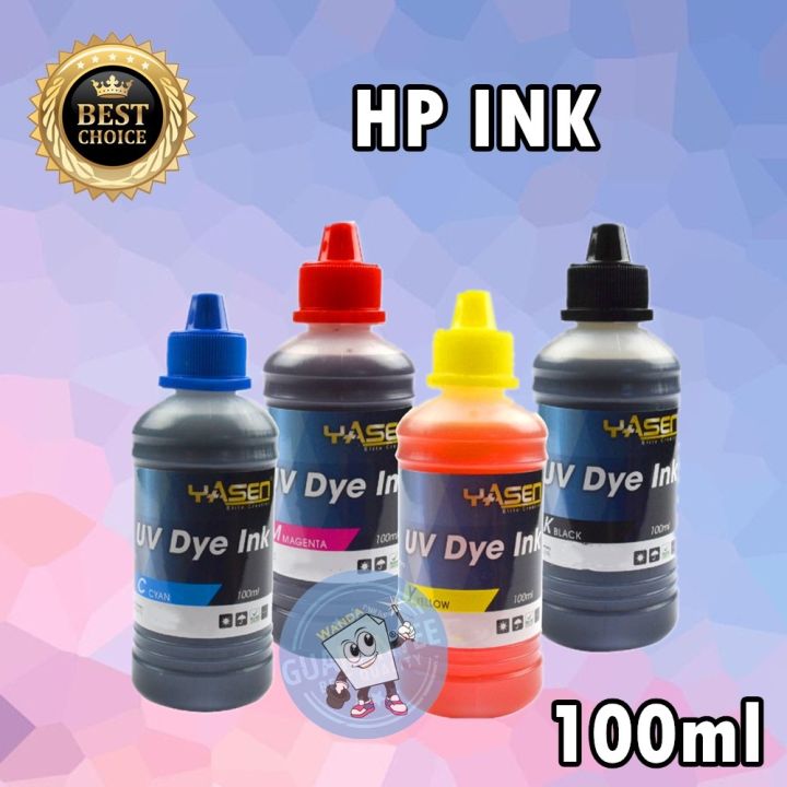 Yasen Uv Dye Ink 100ml For Hp Inkjet Printers Lazada Ph 9523