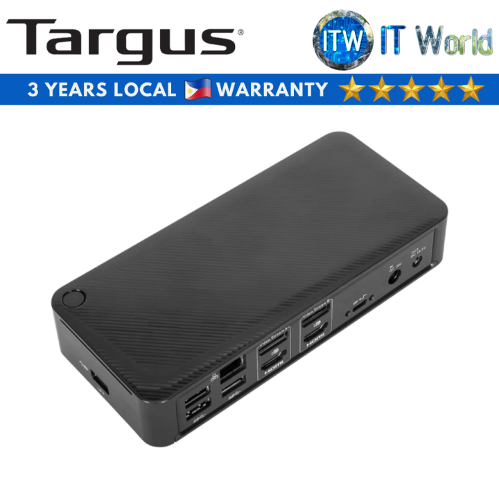 Targus DOCK182USZ Black USB-C Universal DV4K Docking Station w/ Power ...