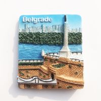 ☽✺☌ Serbia Victory Monument Magnet Fridge Magnet Belgrade Danube Tourism Memorial