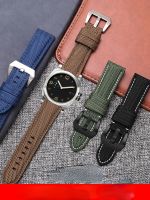 Tali Jam Tangan Nilon Tahan Air untuk Panerhai Diesel Seiko Citizen Baopo 50 Blok Sabuk Tenun Pria 22Mm 24Mm 26Mm Tali Jam Tangan Kulit