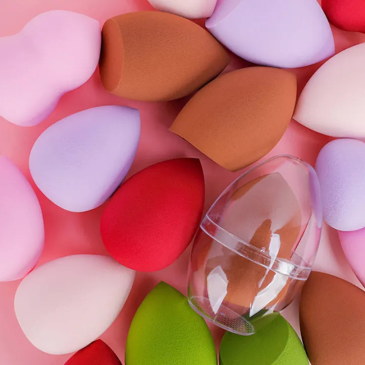 Egg Shaped Puff Holder Beauty Makeup Powder Puff Storage Box Lazada PH