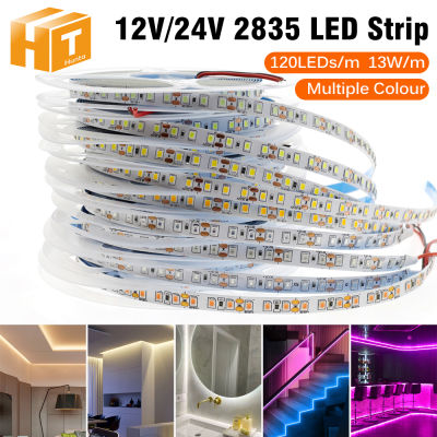 2835 ไฟแถบ LED 10m/5m 120led/M DC12V/24V ไฟ LEDแสงนีออน LED ความสว่างสูงนีออน LED แถบที่ยืดหยุ่น 9 สี