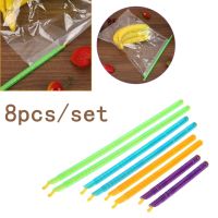 【jw】♠♠  8pcs Gripstick Plastic Stick Storage Chips Food Snack Grip Clamps Sealer