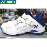 รองเท้าแบดมินตัน2023 YONEX น้ำหนักเบาใส่สำหรับทั้งหญิงและชายสบายชุด88D Sepatu Kancing สีขาวสีฟ้ารองเท้าฝึกซ้อมแข่งขันมืออาชีพ