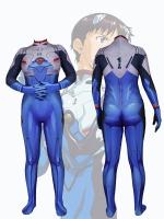 Ikari Shinji Cosplay Costume Halloween Boys Man Bodysuit Shinji Plugsuit Superhero Catsuit Zentai Suits Adults Kids