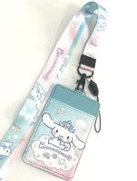 CINNAMOROLL BIG1 สายคล้องคอ สายคล้องบัตร ที่ใส่บัตร ซองใส่บัตร พร้อมสายคล้องคอ ลายCINNAMOROLL งานดี สวยงาม สำหรับ บัตร 6x8 cm (body 7x11cm) งานสวย งานดี PMY SHOP