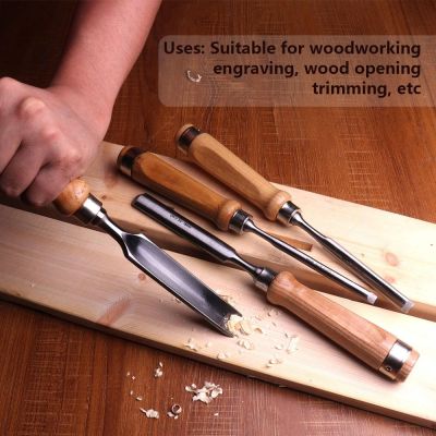 Half-round Wood Chisel Set Chrome Vanadium Steel Carpenter Wood Carving Chisel Gouge DIY Woodworking Chisel 8mm 12mm 18mm 25mm