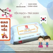 Khăn Giấy Ướt Bỏ Túi Hàn Quốc LOTTE Choice L 20 TỜ Chiết xuất Yến Mạch Trà