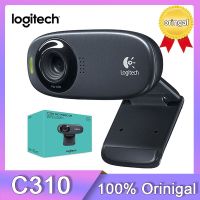 ZZOOI Logitech Original C310 HD Webcam 720p 5MP Video Photos Built-in MIC Autofocus New Web Live Camera Gaming Camera For PC Laptop