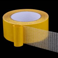 ☜✇✵ Mesh High Viscosity Transparent Double-sided Grid Tape Glass Grid Fiber Adhesive Tape 1Roll 20M