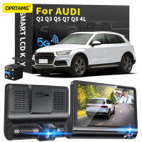 Oprtamg Dash เวบ540C6รถ DVR 3กล้องเลนส์4.0นิ้ว1080จุด dashcam สำหรับออดี้ Q2 Q3 Q5 Q7 Q8 4L 1994-2018 2019 2020 2021 2022