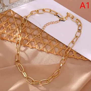 Gold hot sale necklace big