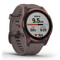 GARMIN สมาร์ทวอทช์ (42 mm, ตัวเรือนสี Dark Bronze, สายสี Shale Gray) รุ่น Fenix 7S Sapphire Solar #Consumer Electronics  #Бытовая электроника #Magic