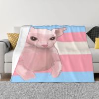 Ready Stock Bingus Transgender Flag Queen Bed Blankets On The Bed Bed Set Fluffy Soft Blankets Anime