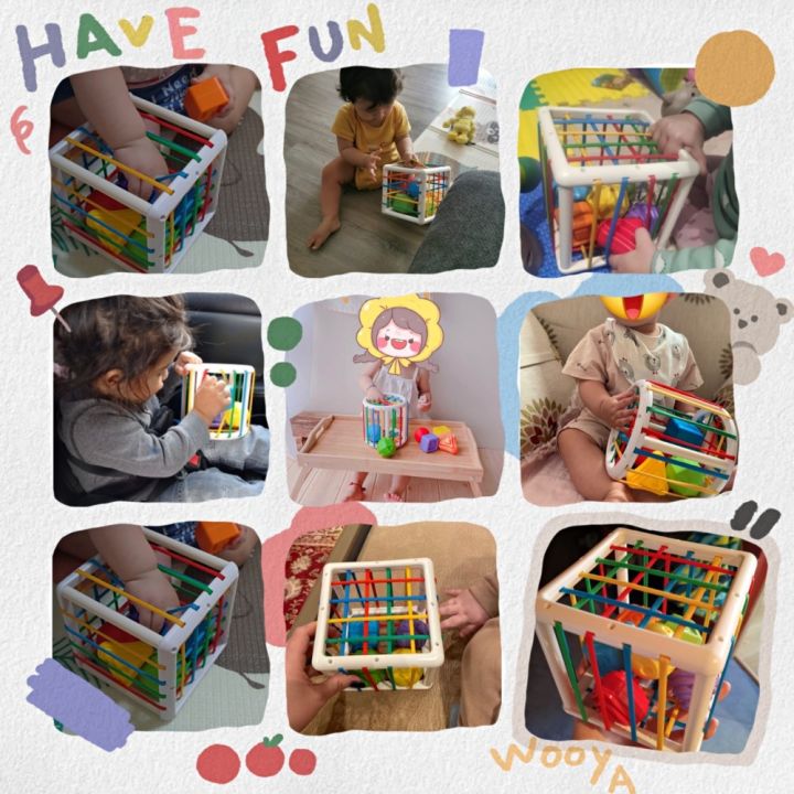 ของเล่นเด็ก-montessori-รูปทรงลูกบาศก์-สีรุ้ง-เสริมพัฒนาการเด็ก-ของเล่นเสริมพัฒนาการ-1-3-ขวบ