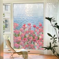 Glass anti-peep film heat insulation sunscreen toilet window balcony frosted glass sticker opaque ins wind can be customized