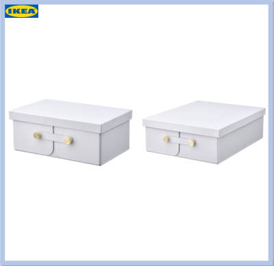 กล่อง กล่องแบ่งช่อง สีขาว มี 2 ขนาดให้เลือก SPINNROCK สปินน์ร็อค (IKEA)