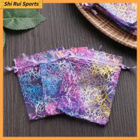 SHIRUI 10/50Pcs 79ซม. กระเป๋าเครื่องประดับ 4 สี ถุงบรรจุภัณฑ์เครื่องประดับ กระเป๋าหูรูดเชือกรูด ที่เก็บขนม กล่องใส่ของขวัญแต่งงาน