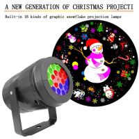 Star Projector Lamp Children Bedroom LED Night Light Christmas Decor Rotating Santa Claus Snowman Projector Decoration Lights