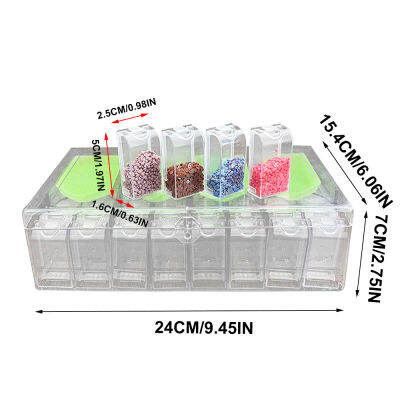 [พร้อมสต็อก] ZIR Mall เดิม64กริดกล่องเก็บภาพวาดเพชรและที่ใส่ถาดความจุสูง Rhinestone คริสตัลลูกปัดออแกไนเซอร์จัดเก็บกรณีคอนเทนเนอร์