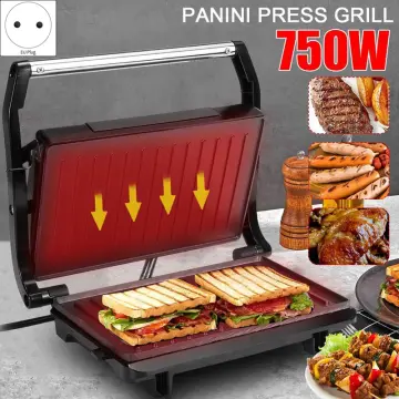 650W Mini Electric Sandwich Maker 220V 4-In-1 Breakfast Making Machine  Non-Stick Interchangeable Grill Toast Waffle Panini Press