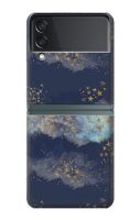 เคสมือถือฝาหลังมือถือ Samsung Galaxy Z Flip 3 5G ลายดาวสีทอง ท้องฟ้า Gold Star Sky Case For Samsung Galaxy Z Flip 3 5G