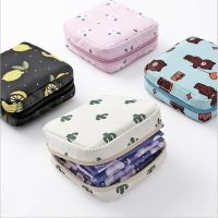 Woodrowo I.j Shop  Storage Female Hygiene Sanitary Napkins Package Small Cotton Storage Bag Purse Case