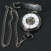 【CW】﹊  Fashion Watches for Men Numbers Mechanical Chain Necklace Business