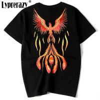 Lyprerazy Originalยี่ห้อผ้าฝ้ายPhoenixเสื้อยืดลายปักใหม่ผู้ชายCasualแฟชั่นTeeเสื้อสไตล์จีนTเสื้อ