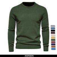 【YD】 2021 New O-neck Pullover Mens Sweater Color Warm Men Fashion Mens Sweaters Colors