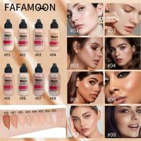 1 ~ 10ชิ้น8สีเคลือบของเหลวมูลนิธิใบหน้าคอนซีลเลอร์ฐานเครื่องสำอางควบคุมน้ำมันกันน้ำไวท์เทนนิ่งปกสิวมูลนิธิ Bb