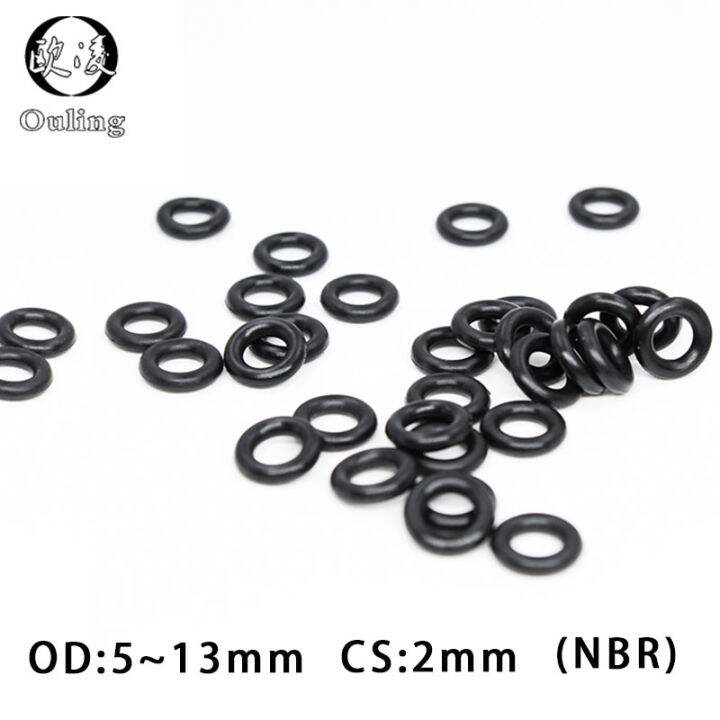 50 PCS / Lot Nitrile Rubber Ring Black NBR Sealing Oring OD 5/5.5/6/6