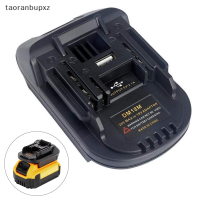 taoranbupxz อะแดปเตอร์แบตเตอรี่ USB สำหรับ20V DeWalt DCB200มิลวอกี M18แปลงเป็น Makita 18V