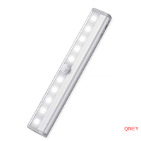 QNEY ไฟกลางคืน LED เซ็นเซอร์จับการเคลื่อนไหวไร้สาย AAA battrty (ไม่รวม) ตู้ครัวตู้เสื้อผ้าบันไดบันไดโคมไฟกลางคืน