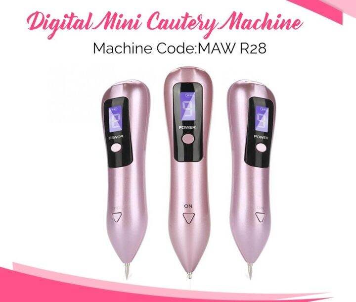 Digital Pen Electrocautery warts millia skin tag removal facial machine with complete set of