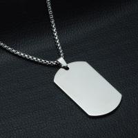 nd new stainless steel army card pendant necklace,fashion men and women titanium steel pendant necklace.