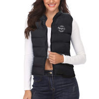 Womens Stand Collar Jacket High Quality Loose Sleeveless Down Vest Padded Female Warm Zipper Coat All-match Pepe Logo Waistcoat