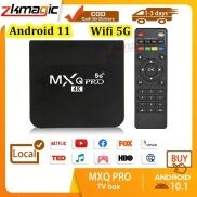 Android TV box MXQ PRO 4K Android 11. Đã cài sãn xem truyền hình trên 280