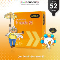 ถุงยางอนามัย 52 วันทัช โก สมาร์ท ถุงยาง One Touch Go Smart ผิวเรียบ (1 กล่อง)