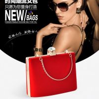 Hot selling The new retro style diamond-encrusted velvet dinner bag ladies clutch dress cheongsam temperament square
