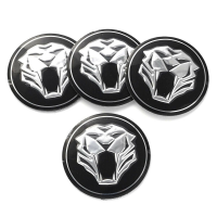 4pcs 56.5 MM Tiger Head Logo Car Wheel Center Hub Cap Decal Sticker for Kia K5