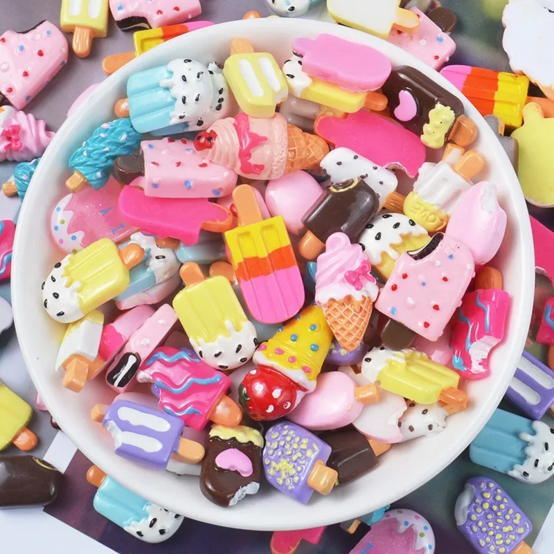 15Pcs Simulated Sweet Heart Candy Charms for Slime DIY Polymer