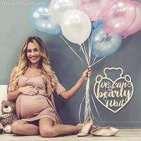 okfvifuerhsuhas We Can Bearly Wait Baby Shower ไม้ตกแต่งรูปหัวใจเด็กหมีป้ายประตูแขวน Photo Props Boy Birthday