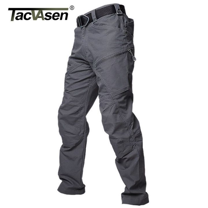 tacvasen-ยุทธวิธีกางเกงคาร์โกชายตรงรองเท้าคอมแบทกองทัพกางเกงทหารผ้าฝ้ายหลายกระเป๋ายืดกางเกงยามผู้ชาย