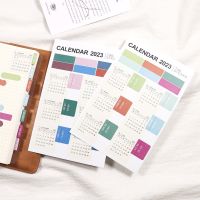 【hot】◆  2023 2024 Calendar Sticker Hand Account Label Color Multi-functional Classification