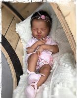 19inch Unfinished Unpainted Reborn Doll Kit Valentina By Sleeping Baby Doll Parts with Cloth Body Fresh Color Soft Touch