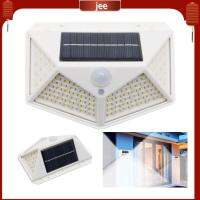 JEE เซ็นเซอร์ตรวจจับการเคลื่อนไหวกลางแจ้ง PIR โคมไฟติดผนังสว่างพิเศษ100LED Lampu Tenaga Surya